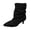 Black, variant on Timeless Everyday Ankle Boots For Women With Soft Suede Finish And Comfortable Mid Heel For Autumn Style, Khaki, 40