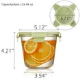thumbnail image 2 of VanEnjoy 4-Pack 23oz Airtight Round Glass Food Containers with Lids, Meal Prep Containers, Freezer Safe, Minimalist Style, 2 of 7