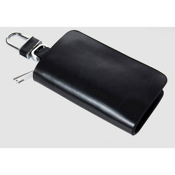 Supvox Car Key Sleeve Key Case Black PU 1Set