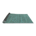 thumbnail image 2 of Ahgly Company Indoor Round Abstract Light Blue Contemporary Area Rugs, 7' Round, 2 of 4