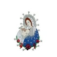 thumbnail image 4 of Baptism Virgin Mary & Pope Embroidered Patch Applique Santa Maria & Papa Motif, 4 of 8