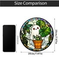 thumbnail image 7 of Light Catcher Decorations, Pumpkins Bats Ghosts Stained Glass Style Window Door Wall Hanging Ornaments, Indoor Outdoor Easy To Install Handmade Craftsmanship Decors, 7 of 7