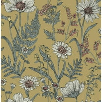 InHome Spring Meadow Yellow Peel and Stick Wallpaper