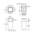 thumbnail image 5 of Kobi 24 Gallon Indoor / Outdoor Waste Bin with Metal Ashtray Insert, Black, 5 of 5