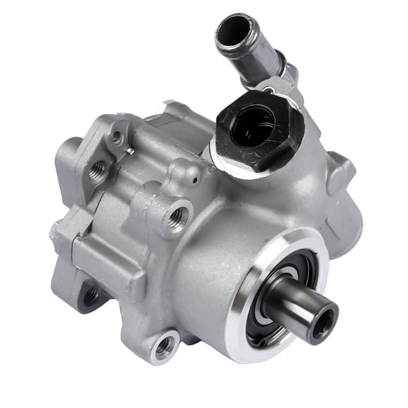 GELUOXI Power Steering Pump w/o Pulley for Cadillac CTS V6 3.0L 3.6L V6 2008-2014 Silver 1Pc