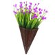thumbnail image 4 of Cesta de flores colgantes artificiales, cesta colgante de flores artificiales para puerta delantera, decoración del hogar, 4 of 7