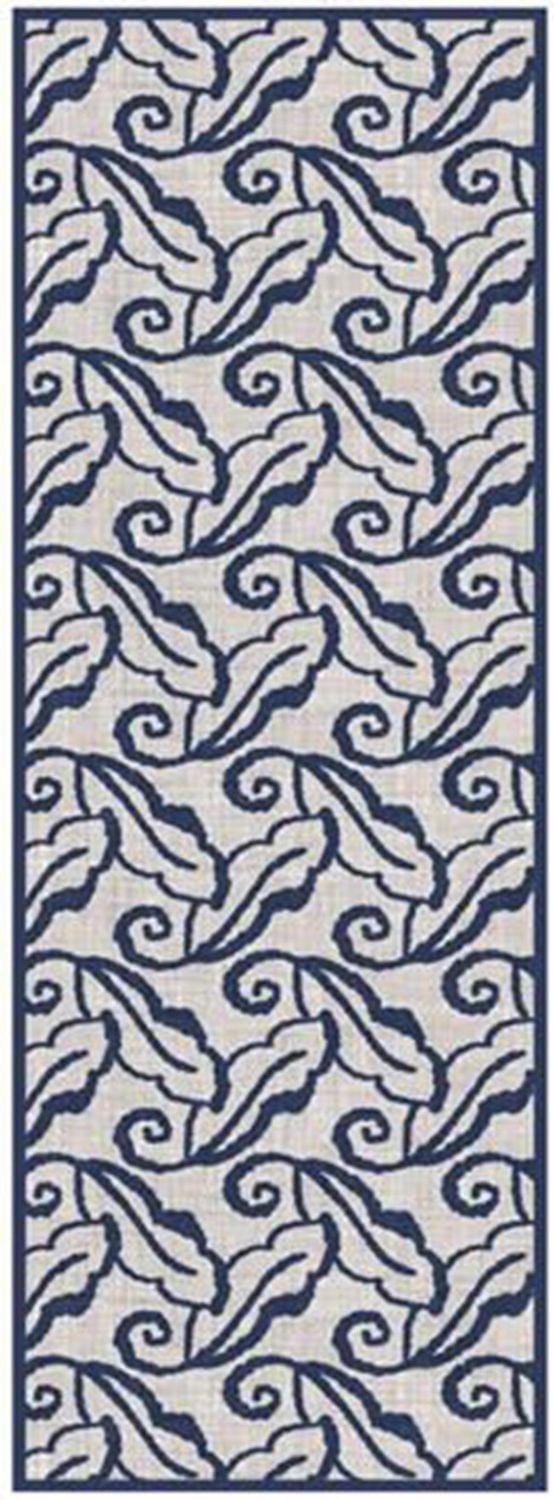 Home Decor Inc. Modern Leaf Runner Rug – 24" x 60", Multi-Color, Stylish & Durable for Hallways, Entryways & Indoor Spaces, Suitable for All Ages