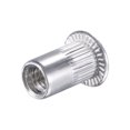 thumbnail image 5 of Unique Bargains Écrous de Rivets M4 en Alliage d'Aluminium Tête Plate Filetée Écrou Argent 100 Pcs, 5 of 5