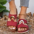 thumbnail image 6 of NOKIO Floor&nbsp;Slippers for Women's Beach Slope Heel Slippers Hollow Casual Slippers Slope Bottom Shoes Retro Slippers, 6 of 9