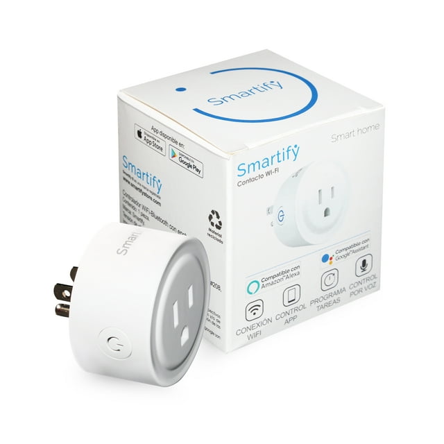 Enchufe inteligente wifi control por voz, compatible con Alexa y Google Home