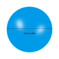 thumbnail image 4 of Ounissouiy Sticky Ball Pared Techo Tirando Bola Stress Relief Toy Niños Adultos TPR Vent Toy, Azul, 6cm Type3 NO3, 4 of 6