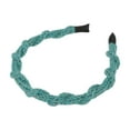 thumbnail image 4 of Unique Bargains 1 Pc Headband Colorful Cable Knit Hair Accessories for Women Lake Blue, 4 of 5