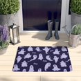 thumbnail image 2 of Dark Purple Halloween Ghosts with Boo Flannel Non Slip Door Rugs,Washable Door Mats Indoor,Decorative Door Mats,Dirt-Resistant and Absorbent Doormat for Entrance,Bedroom,Kitchen,Bathroom,31.5"x17", 2 of 4