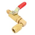 thumbnail image 1 of Ángulo de curvatura de 90 ° Válvula de bola SAE de 1/4 pulg. Válvula de reemplazo de refrigerante de CA R410A/R134A/R12 (rojo), 1 of 8