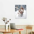 thumbnail image 3 of Acheng  Christmas Wall Art Elk Horse Bull Christmas Wall Decor Canvas Prints For Living Room Decor Scandinavian Natural Posters Reindeer Pine Forest Farmhouse Wall Decor 12x16 in, 3 of 5