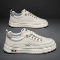 thumbnail image 4 of Men'S Low-Top Casual Sneakers | Breathable PU Upper, White, Lightweight PVC Sole, Suitable for Outdoor Hiking and Daily Wear All Seasons ,Versatile Footwear | Sports Style | Fabric Lining, Hiking ，, 4 of 9