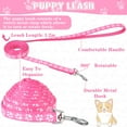 thumbnail image 3 of AOWOO 36 Pcs Dog Collar and Leash Set, Puppy Collar and Leash Set Quick Release Buckle Adjustable Paw Print Puppy Collar Soft Nylon Pet Collar for Puppy Small Dogs Walking Training, 3 of 8