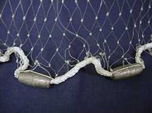 (2 pack) Fitec Super Spreader RS750 Cast Net White Nylon 4 ft. x 3/8 in, Mesh, 3/4 lbs Weights