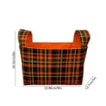 thumbnail image 3 of Yhmxh Halloween Trick or Treat Basket, Checkered Plaid Candy Tote Basket with Cute Embroidery, Reusable Halloween Candy Pail, Portable Storage Bag for Halloween Party Candy Collection and Decorations, 3 of 6