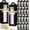 Black, variant on 100 transparent tall glass gift boxes with windows and ribbons, suitable for insulated mugs with capacities of 30 oz, 20 oz, 16 oz, and 12 oz. Dye sublimation printing and shipping are available. Dim