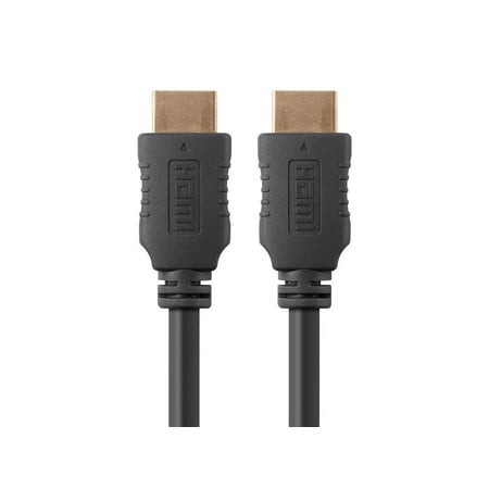 Monoprice High Speed HDMI Cable - 8 Feet - Black, With Ferrite Core (Gold Plated), 1080i @ 60Hz, 10.2Gbps, 28AWG - Select