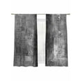 thumbnail image 6 of Grey Oil Painting Sheer Curtains for Living Room Bedroom Modern Abstract Graffiti Street Art Sheer Curtains 63 Inch Long 2 Panels Set Light Filtering Curtain Window Treatments Drapes for Dining Room, 6 of 6