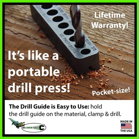 UPC: 0855683004087 | Complete Standard Big Gator Set – 7 Pc Set – V-DrillGuides & V-TapGuides – Standard/English Sizing