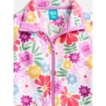 thumbnail image 2 of Wonder Nation Girls Microfleece Full Zip Jacket, Sizes 4-18 & Plus, 2 of 3