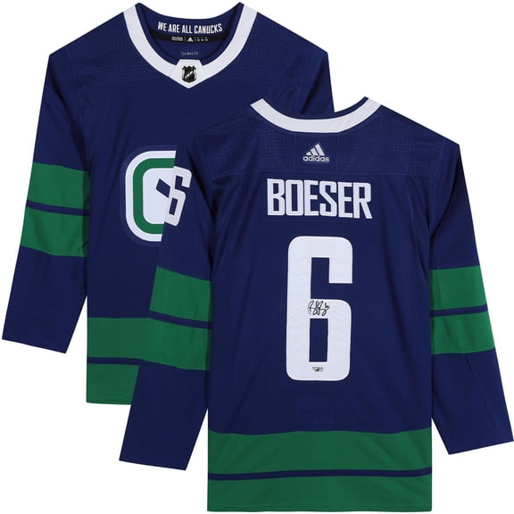 Brock Boeser Vancouver Canucks Autographed Blue Alternate Adidas Authentic Jersey