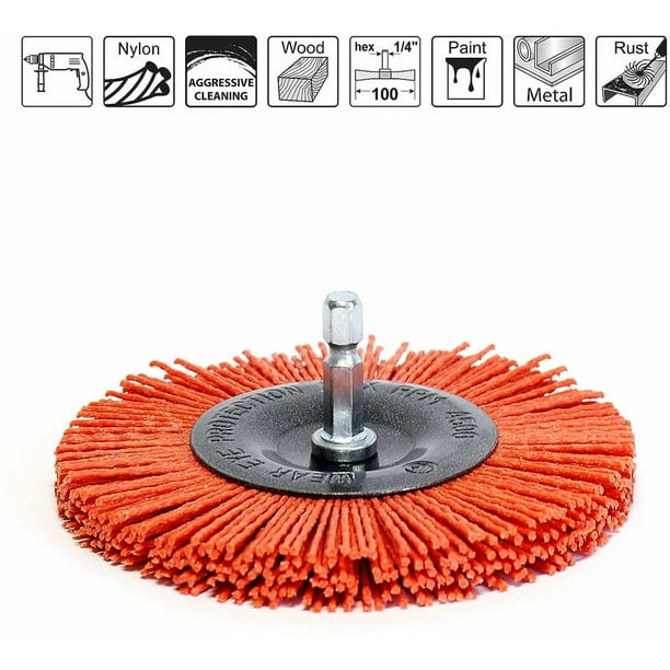 Nylon wheel 2024 brush for drill