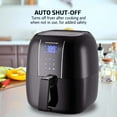 thumbnail image 3 of OVENTE Compact Air Fryer, 3.2 Quart Electric Hot Cooker with 1400W Power, Digital LED Touch Screen, Auto Shutoff, Dishwasher Safe Non-Stick Basket, Perfect for Healthy & Oilless Food, Black FAD61302B, 3 of 10