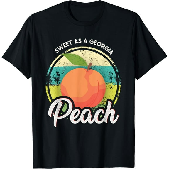 T-SHIRT Sweet As A Georgia Peach Funny GA Peach State T-Shirt mens t shirt,black,women,funny,misfits,men,journey