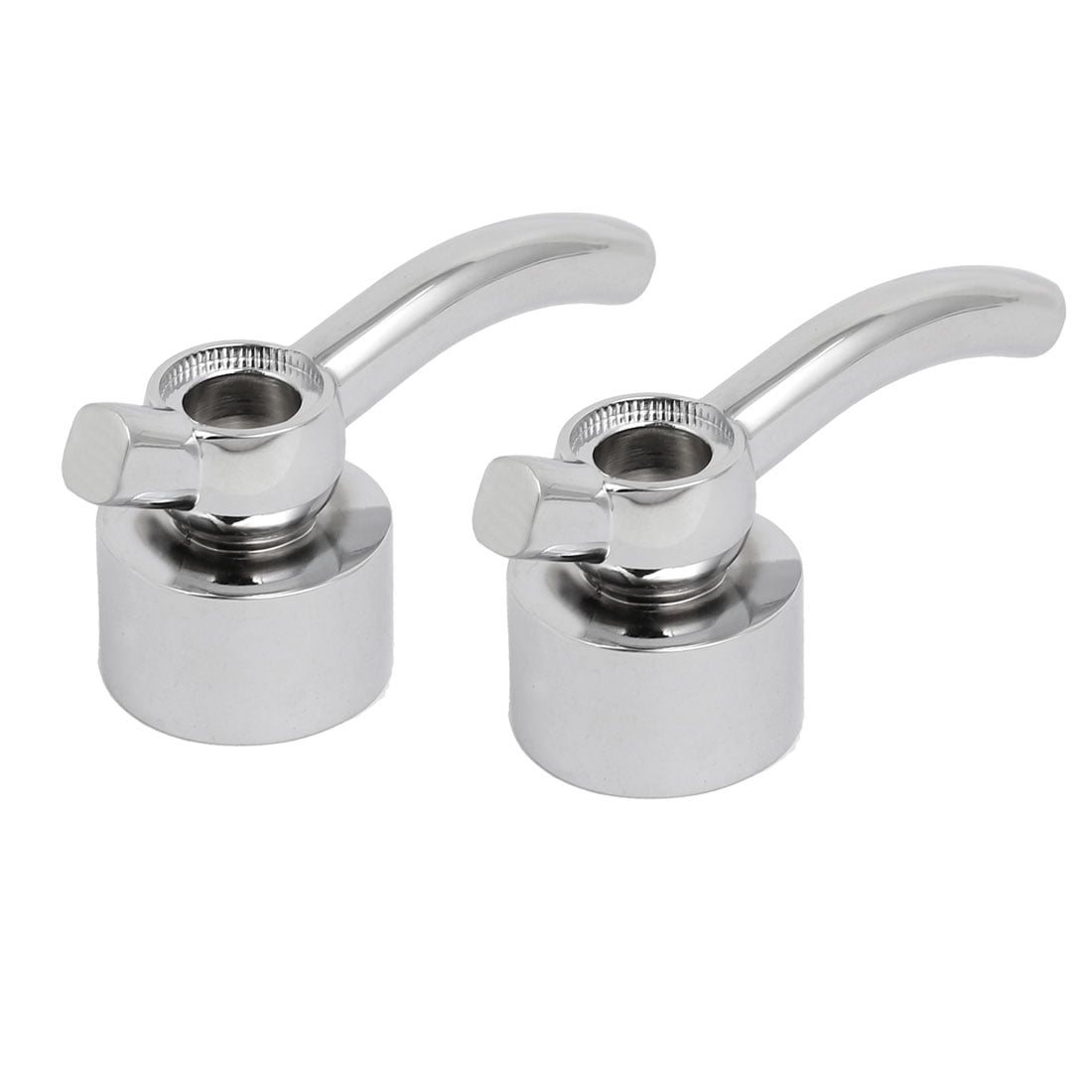8mm Spline Screw Mount Zinc Alloy Chrome Plated Faucet Accessories Handle 2pcs