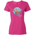 thumbnail image 3 of Inktastic Vero Beach, Florida Swimming Sea Turtle with Bubbles Women's T-Shirt, 3 of 5