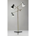thumbnail image 2 of Adesso  Lyle Black and Antique Brass 3-Arm Floor Lamp, 2 of 2