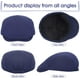 thumbnail image 4 of SKYCARPER Gorra Newsboy de algodón para hombre, color gris claro, 4 of 7