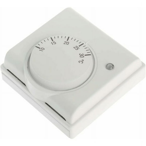 Temperature Controller Switch For Air Conditioning, Mechanical Thermostat With Adjustable Temperature Range, Wire Connecting Hole For Secure Connections, Widely Used In Commercial Buildings