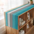 thumbnail image 6 of Table Runners 72 Inches Long Dress Scarves, Turquoise Wood Grain Farmhouse Kitchen Table Runner, Coffee Tablerunners, Country Retro Wooden Plank Gray 16x72 Inch, 6 of 9