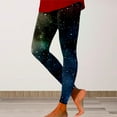 thumbnail image 2 of NAFUU Fashionable Galaxy Print Leggings For Women High Waisted Compression Tights Yoga Pants Stretchy Workout Jeggings Pants Everyday Wear Trendy Leggings, 2 of 4