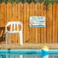 thumbnail image 3 of Swimming Pool Metal Sign Decor Pool Gifts For Pool Summer Garden Outdoor Decorations, 3 of 3