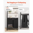 thumbnail image 5 of KFFKFF 4-Tier Laundry Organizer with Wheels, Freestanding Laundry Sorters with 2 Bags, 4 Shelves, Durable 600D Oxford Cloth Bags, 5 of 9