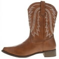 thumbnail image 7 of Searchers SC200917BRM Brown Cowboy Boots for Men Square Toe Embroidered Western Boot - Medium, 7 of 7