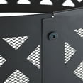 thumbnail image 4 of 36" Round Metal and Steel Fire Ring Black, by Mainstays, 4 of 6