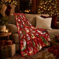 thumbnail image 3 of Christmas Cats Holiday Pattern Decorates, Festive Pet Portrait Pattern, Warm Flannel Blanket for Living Room and Reading Nook, Cat Lovers Christmas Gift, Pet Lover Home Decor, 3 of 9