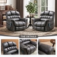 thumbnail image 2 of Bonzy Home 2 Pack Large Power Lift Chair Recliner for Elderly, Heavy Duty Electric Lift Recliner with Massage, for tall men, Gray, 2 of 7