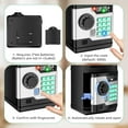 thumbnail image 3 of Electronic Piggy Bank , Mini ATM Password Money Bank Cash Coins Saving Box for Kids, Cartoon Safe Bank Box Perfect Toy Gifts for Boys Girls, Black, 3 of 7