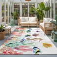 thumbnail image 2 of Large Area Rugs 5'x8', Seahorse Coastal Carpet Runner Indoor Outdoor Rugs Home Decor Aesthetic, Nautical Ocean Summer Beach Coral Shell Sea Non Slip Mats Washable Accent Rug for Living Room Bedroom, 2 of 8