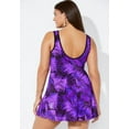 thumbnail image 2 of Swimsuits for All Women's Chlorine Resistant Tank Swimdress, 2 of 3
