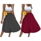 thumbnail image 5 of Guardurnaity de malla hasta la rodilla de cintura alta para mujer, faldas plisadas de viaje para banquete de fiesta para niñas, moda de Color Prendas para la parte inferior del cuerpo Negro S, 5 of 6