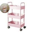 thumbnail image 1 of Dvruxg 3-Tier Kitchen Storage Cart, Armrest Bathroom Organizer, Mobile Toiletries Rack for Home Organization, 1 of 5